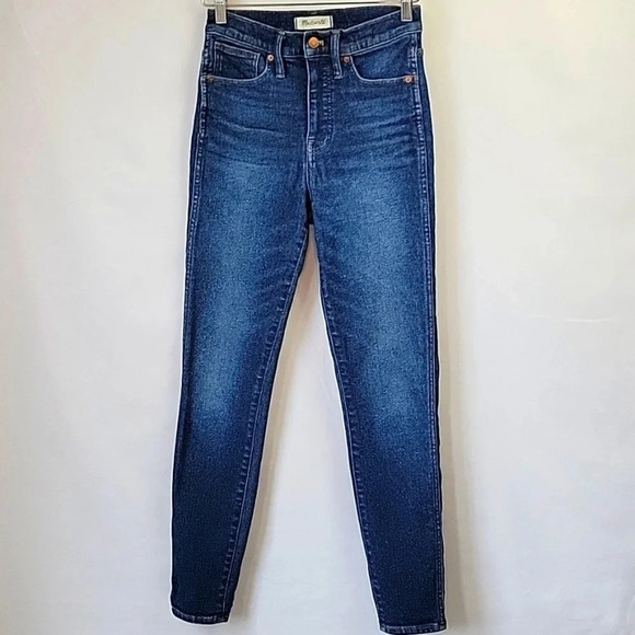 Madewell Jeans 10" High Rise Skinny Medium Wash Size 26 - Picture 1 of 16